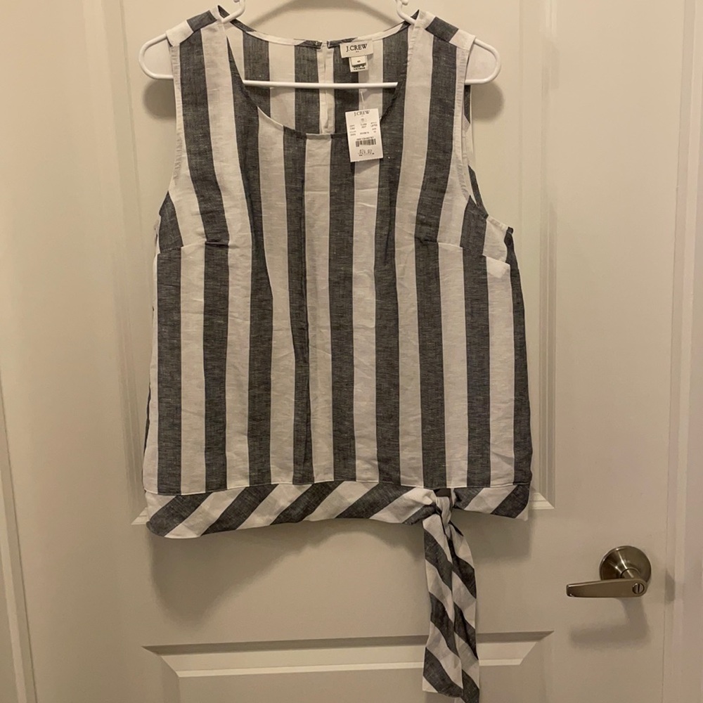 Striped linen top